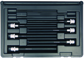 Bondhus 30646 Set 6 ProHold Hex Bits 6" (4-10mm) w/Sockets in Molded Black Case