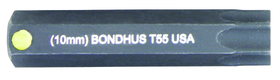 Bondhus 32055 T55 ProHold Star Bit 2" 10mm stock size