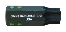 Bondhus 32070 T70 ProHold Star Bit 2" 17mm stock size