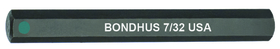 Bondhus 7/32" ProHold Hex Bit 2"
