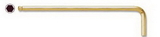 Bondhus 38049 1.27mm GoldGuard Plated Ball End L-wrench - Long - Tagged & Barcoded