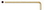 Bondhus 38262 4.5mm GoldGuard Plated Hex L-wrench - Short - Tagged & Barcoded