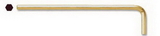 Bondhus 39158 3.5mm GoldGuard Plated Hex L-wrench - Long - Tagged & Barcoded