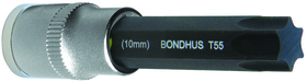 Bondhus 44250 T50 ProHold Star Bit 2" 9mm stock size w/ 3/8" Dr Socket