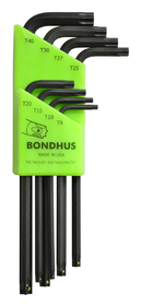 Bondhus Set 8 ProHold Star L-wrenches T9-T40