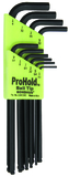 Bondhus Set 10 ProHold Ball End L-wrenches 1/16-1/4