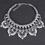 Aspire Vintage Polymer Clay Flower Resin Rhinestone Bib Choker Collar Necklace