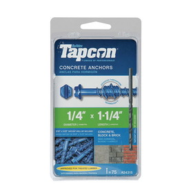 Bedrosians Tapcon Hex-Washer-Head Concrete Anchors (75-Pack)
