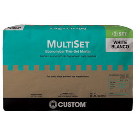 Bedrosians CUSMRT-MSW-50 Custom Multi-Set Thin-Set in White - 50 lb.Bag