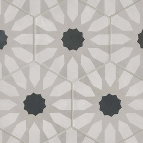 Bedrosians Allora 8.5" x 10" Matte Hexagon Deco Porcelain Tile