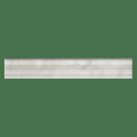 Bedrosians MRBCALOROCHAIR Calacatta 2" x 12" Honed Chair Rail Marble Tile in White