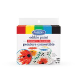 Satin Ice EPK0550 Primary Edible Paint, 5 Count Kit