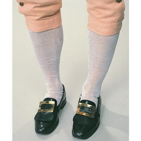 Rubies 102119 Colonial Men's Socks Pair (White)