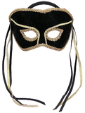 Ruby Slipper Sales 56292 Black and Gold Masquerade Mask - NS