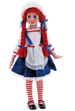 Ruby Slipper Sales 885624TODD Yarn Babies Rag Doll Girl Toddler / Child Costume - TODD