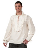 Ruby Slipper Sales 00551FF Ecru Men's Pirate Shirt - STD