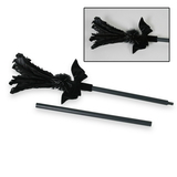 Ruby Slipper Sales 58803 Black Feather Broom Costume Accessory - NS