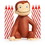 Unique Industries BB021777 Curious George Candle (each) - NS