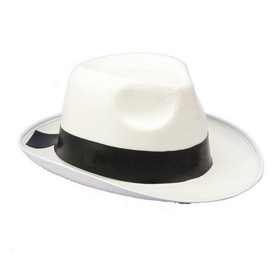 Ruby Slipper Sales 140463 White Gangster Hat - OS