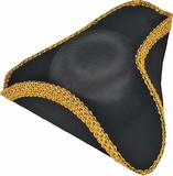 Ruby Slipper Sales 56711 Gold Trim Tricorn Hat for Adults - NS