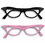 Ruby Slipper Sales 62059 Black Rhinestone 50s Cat Eye Glasses - NS
