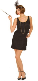 Ruby Slipper Sales 60852 Black Flapper Costume Adult - S