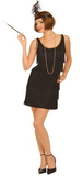 Ruby Slipper Sales 60853 Black Flapper Costume Adult - ML
