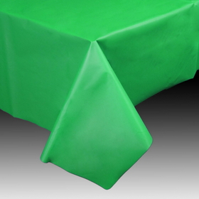 Amscan 146715 Green Plastic Tablecover, 54"-108"