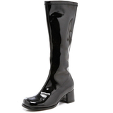 Ellie Shoes 175DoraBlk1112 Children's Black Patent Go Go Boots - S