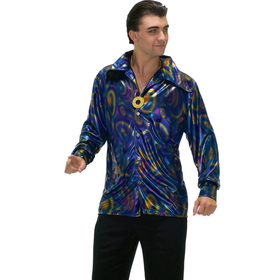 Ruby Slipper Sales 61780 Dynomite Dude Disco Shirt Adult Costume - XL