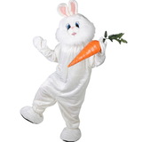 Ruby Slipper Sales 61465 White Plush Bunny Mascot - NS