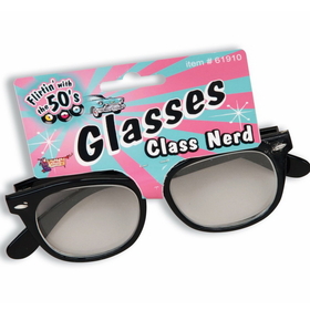 Forum Novelties 152441 Class Nerd Glasses With Clear Lenses