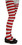 Ruby Slipper Sales R6818 Girls Red And White Striped Tights - L