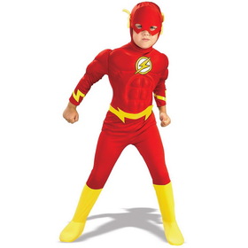 Ruby Slipper Sales 882308TODD DC Comics The Flash Muscle Chest Deluxe Toddler/Child Costume - TODD