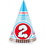 Two-Two Train 2nd Birthday Cone Hats (8) DC Only - NS