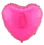 Party Destination Heart 18" Foil Balloon - Hot Pink