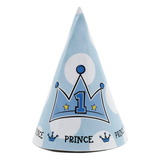Party Destination 173441 Lil' Prince Cone Hats (8)