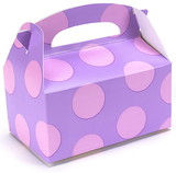 49789 Lavender with Pink Dots Empty Favor Boxes - NS