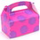 57752 Pink with Purple Dots - Empty Favor Box(1) - NS