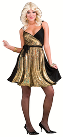 Ruby Slipper Sales 63317-000-NS Deluxe Disco Gold Women's Costume - NS
