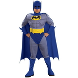 Ruby Slipper Sales 883482L Deluxe Boy's The Brave and The Bold Batman Muscle Chest Costume - L