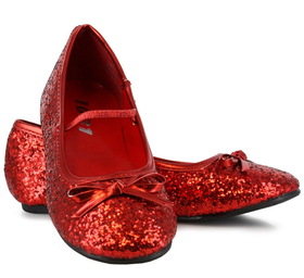 Ellie Shoes 013-BALLET-G-red-L Child's Red Glitter Ballet Slipper - L