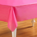 Creative Converting 192615 Candy Pink (Hot Pink) Plastic Tablecover