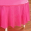 Creative Converting 703042 Candy Pink (Hot Pink) Round Plastic Tablecover