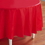 Creative Converting 703548 Classic Red (Red) Round Plastic Tablecover