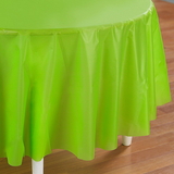 Creative Converting 192936 Fresh Lime (Lime Green) Round Tablecover