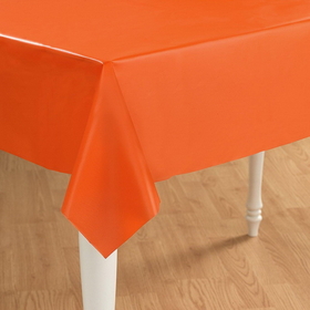 Amscan 5097 Sunkissed Orange (Orange) Plastic Tablecover - NS