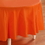 Creative Converting 703282 Sunkissed Orange (Orange) Round Plastic Tablecover