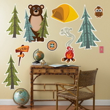 Party Destination 193305 Let's Go Camping Giant Wall Decals