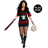 Ruby Slipper Sales 17674R Friday the 13th Miss Jason Voorhees Adult Plus Costume - NS